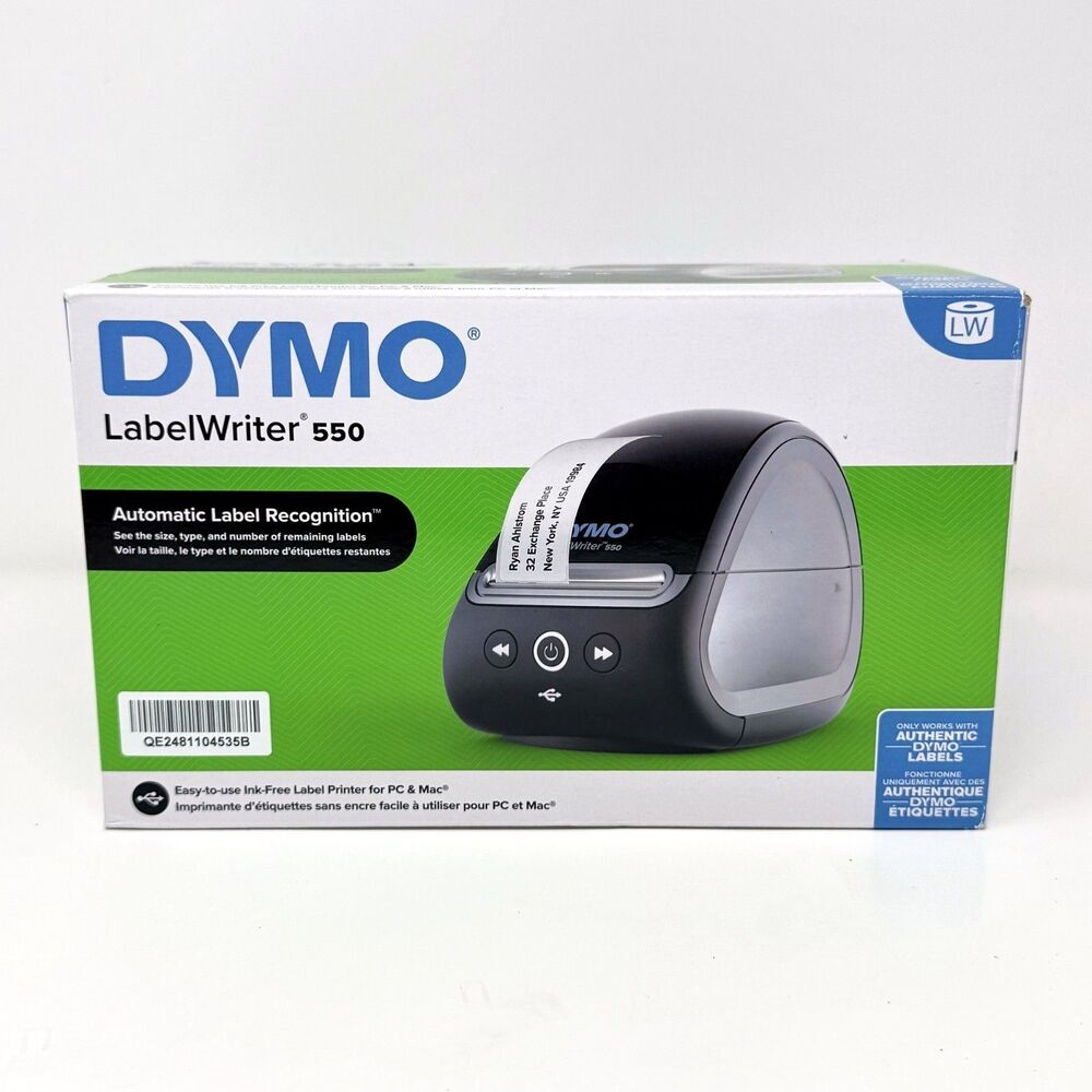 Dymo LabelWriter 550 Thermal Label Printer Open Box USB Office Barcode Labels